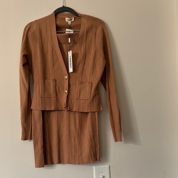 L'AGENCE Dresses & Skirts - L'AGENCE Brown Knit Dress Set
